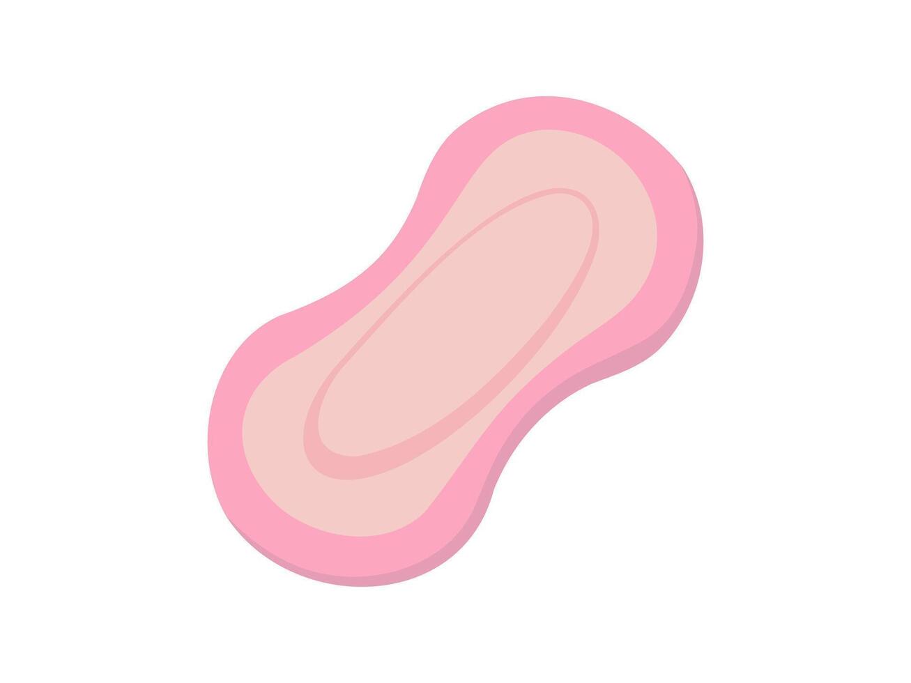 roze dagelijks voering. panty voering illustratie. dagelijks vrouwelijk hygiëne kussen. zacht sanitair voering geïsoleerd Aan wit achtergrond. concept van dagelijks vrouwelijk zorg, licht bescherming, intiem hygiëne vector