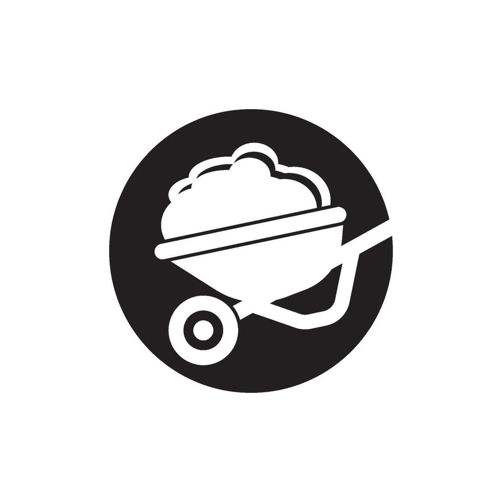 hand- vrachtauto icoon symbool ontwerp vector