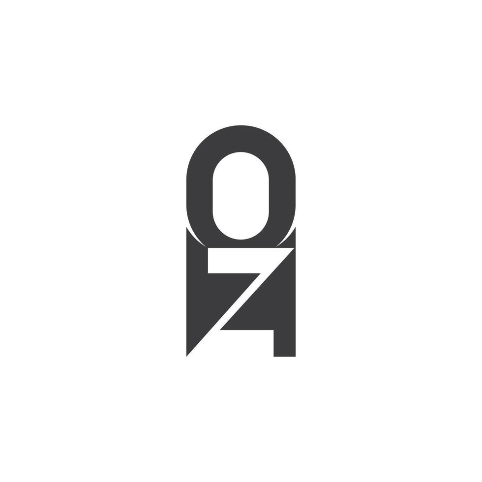 zo, oz, z en O abstract eerste monogram brief alfabet logo ontwerp vector