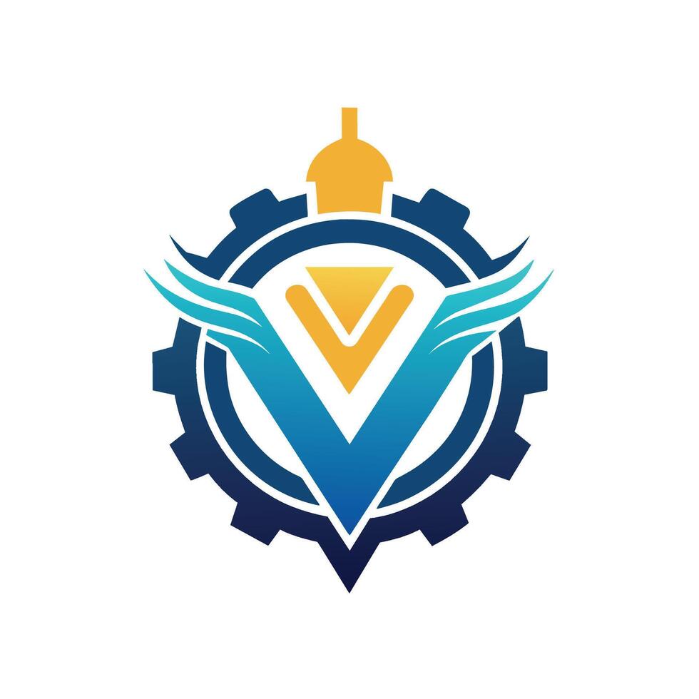 minimalistische logo met Vleugels, symboliseert innovatie en tech in een bedrijf merk ontwerp, een minimalistische logo dat overbrengt innovatie en technologie in productie vector