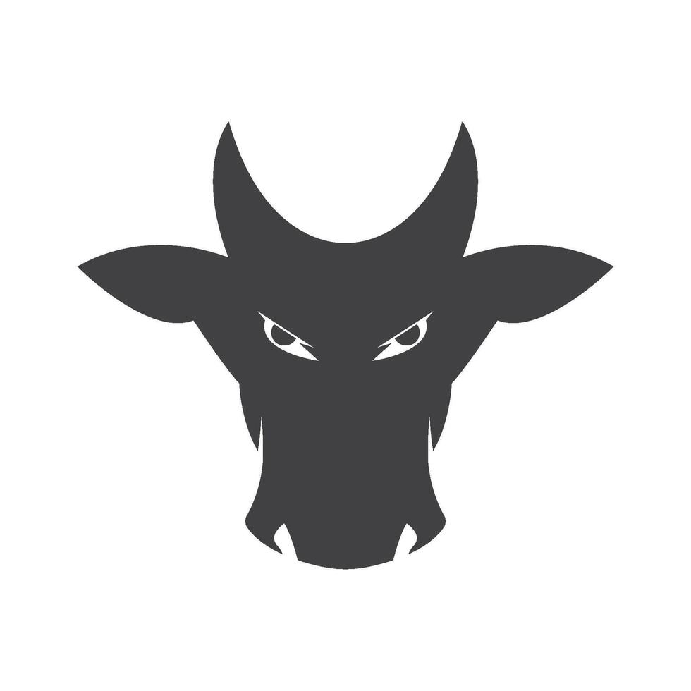 koe logo sjabloon icoon illustratie ontwerp vector