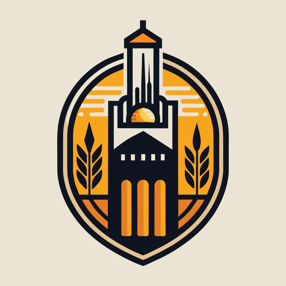 een strak en minimalistische logo ontwerp vertegenwoordigen een ambacht bier brouwerij merk, een strak logo voor een ambacht bier brouwerij, minimalistische gemakkelijk modern logo ontwerp vector