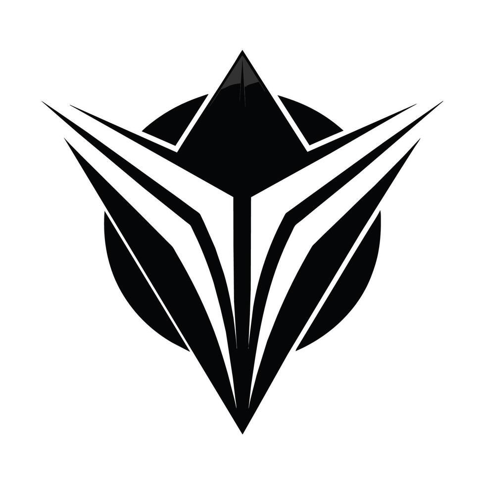 een modern, strak zwart en wit logo met een blad ontwerp, ontwerp een strak en modern logo gebruik makend van enkel en alleen zwart en wit kleuren vector