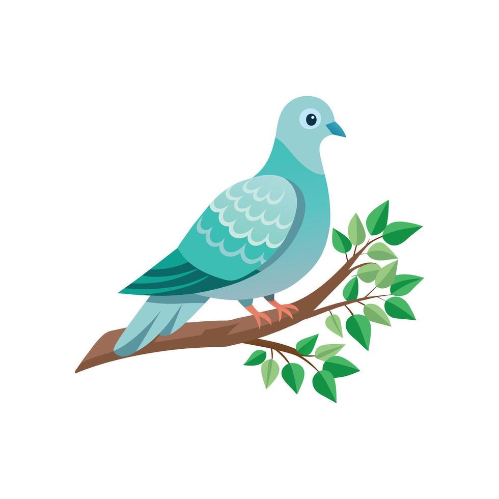 realistisch duivenvogel concept illustratie vector