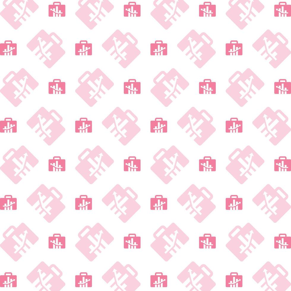 roze koffer glorieus modieus veelkleurig herhalen patroon illustratie ontwerp vector