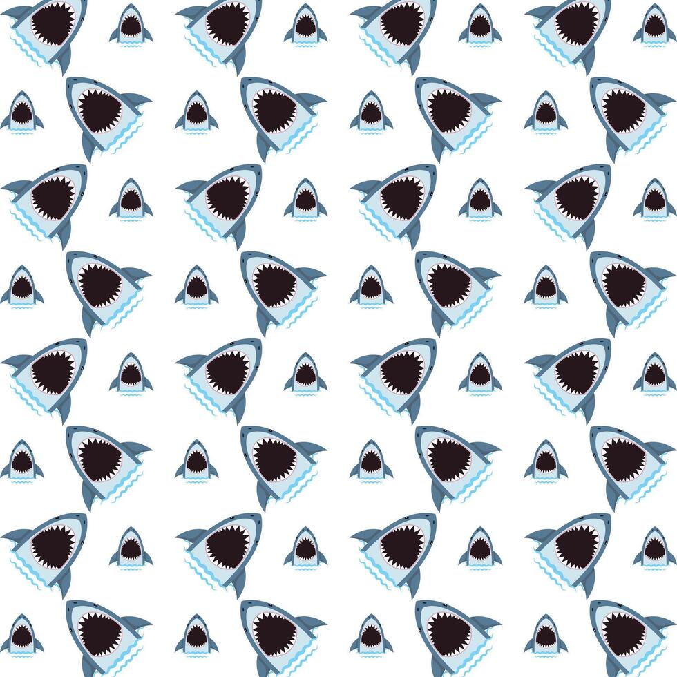 haai beroemd modieus veelkleurig herhalen patroon illustratie ontwerp vector
