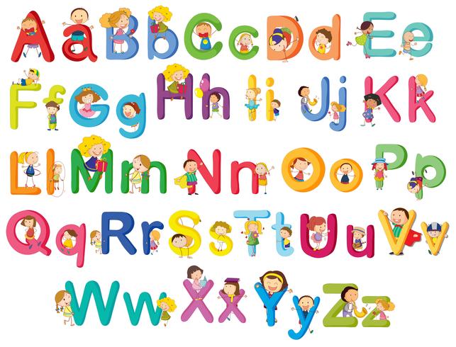 Letters van het alfabet vector