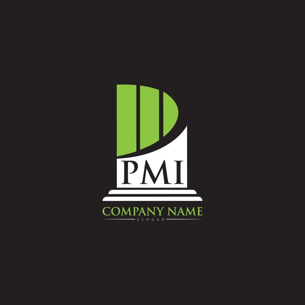 brief pmi pijler wet logo en p brief logo abstract p icoon. vector