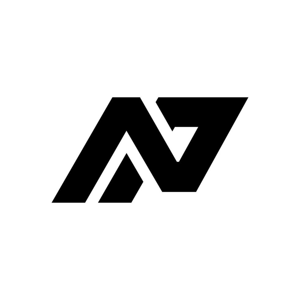 brief np modern nieuw vorm eerste typografie concept abstract elegant monogram logo vector