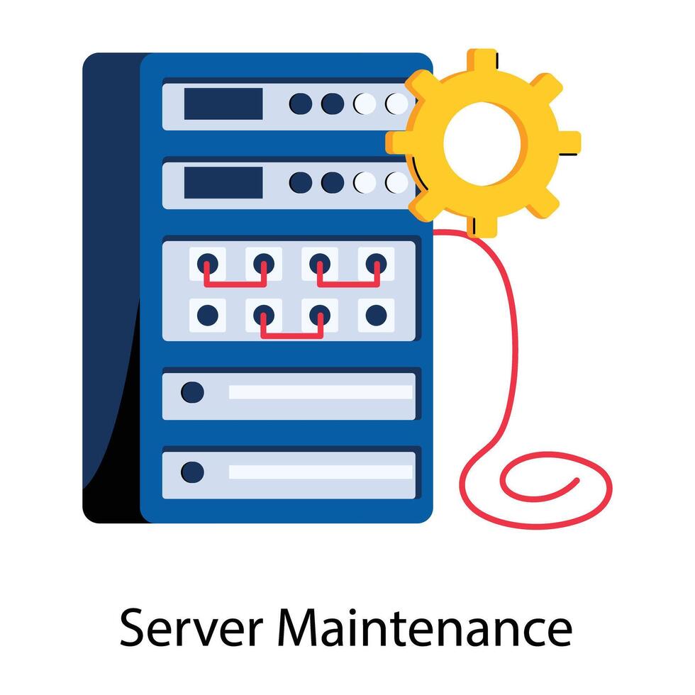 modieus server onderhoud vector
