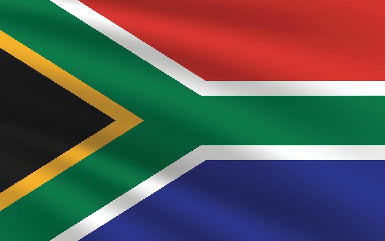 nationaal vlag van zuiden Afrika. zuiden Afrika vlag. golvend zuiden Afrika vlag. vector