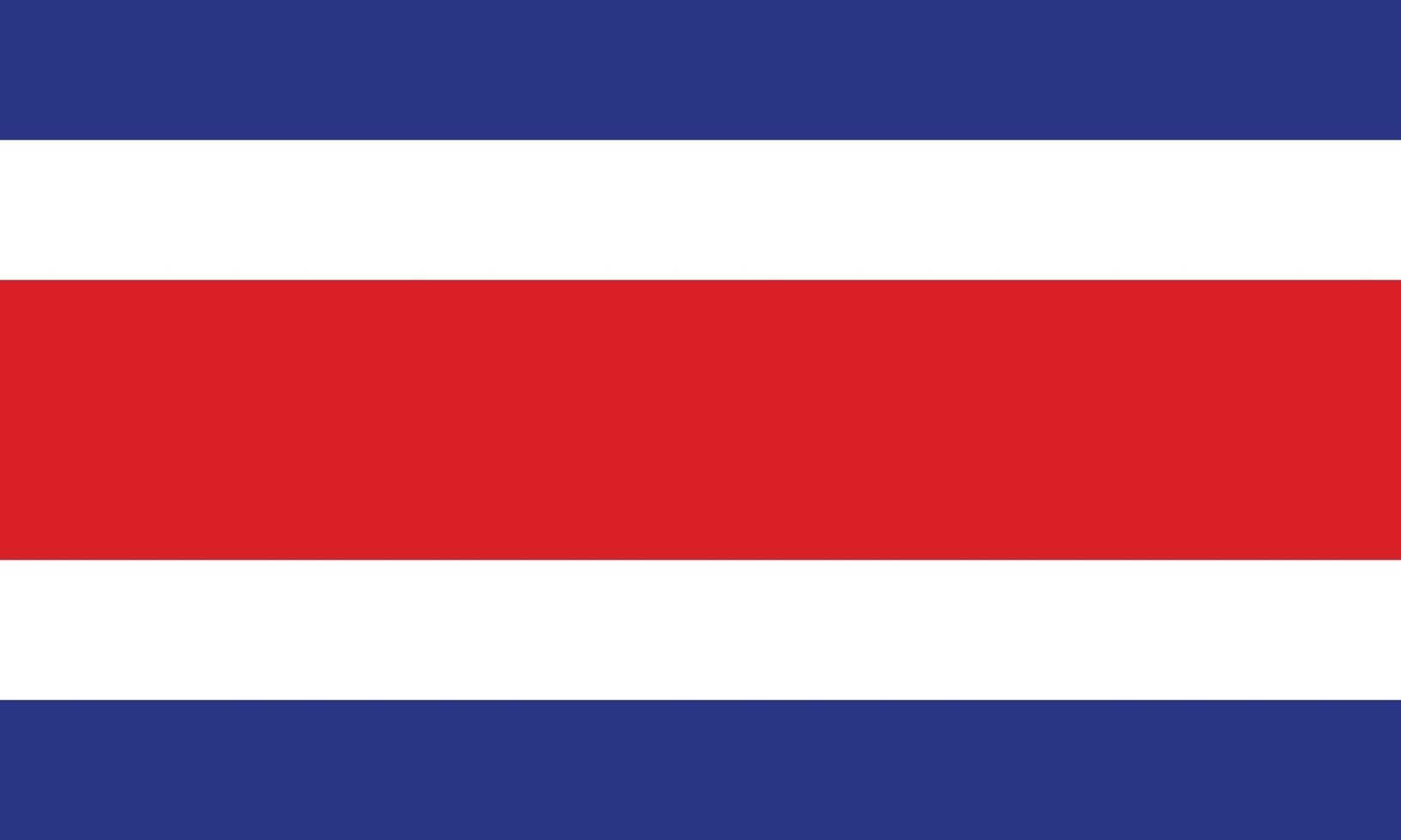 nationaal vlag van costa rica. costa rica vlag. vector