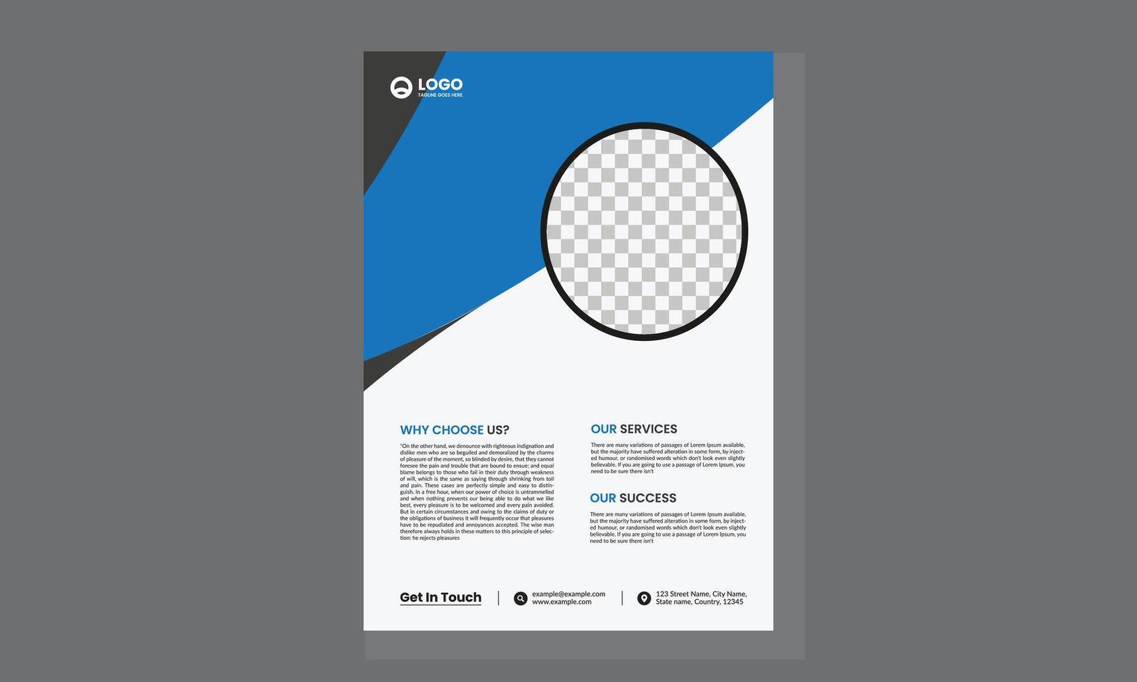 brochure ontwerp, Hoes modern lay-out, jaar- rapport, poster, folder in a4 met kleurrijk driehoeken vector