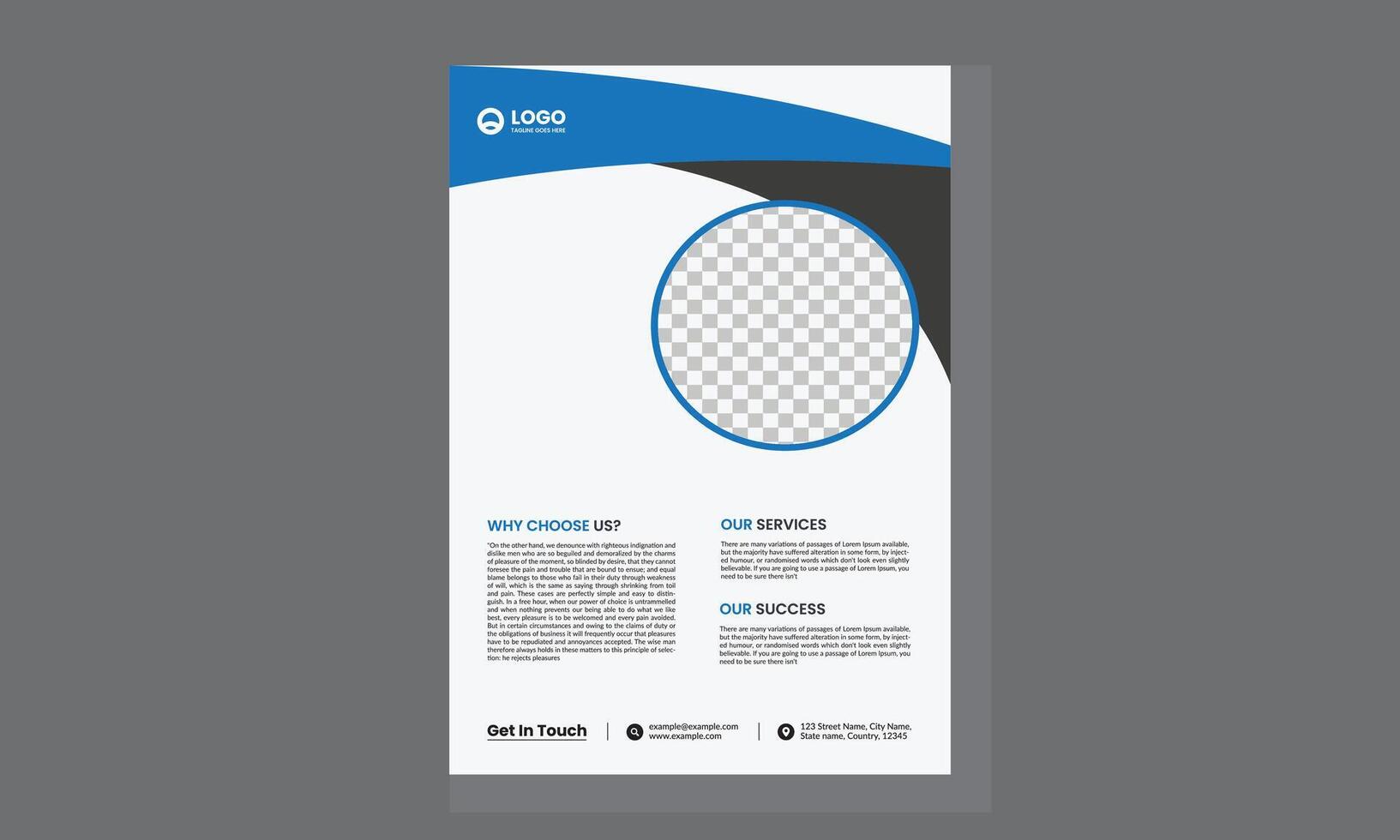 brochure ontwerp, Hoes modern lay-out, jaar- rapport, poster, folder in a4 met kleurrijk driehoeken vector