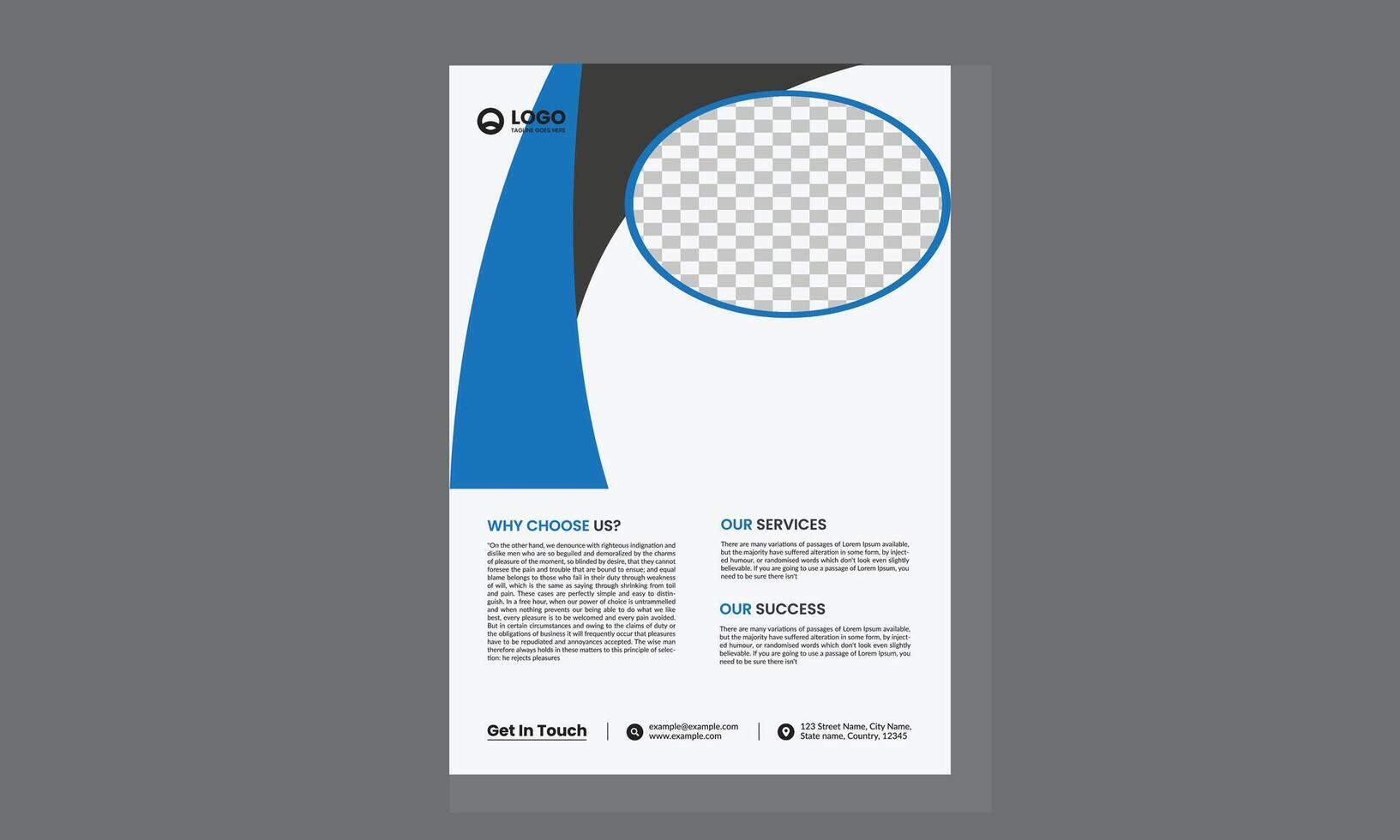 brochure ontwerp, Hoes modern lay-out, jaar- rapport, poster, folder in a4 met kleurrijk driehoeken vector