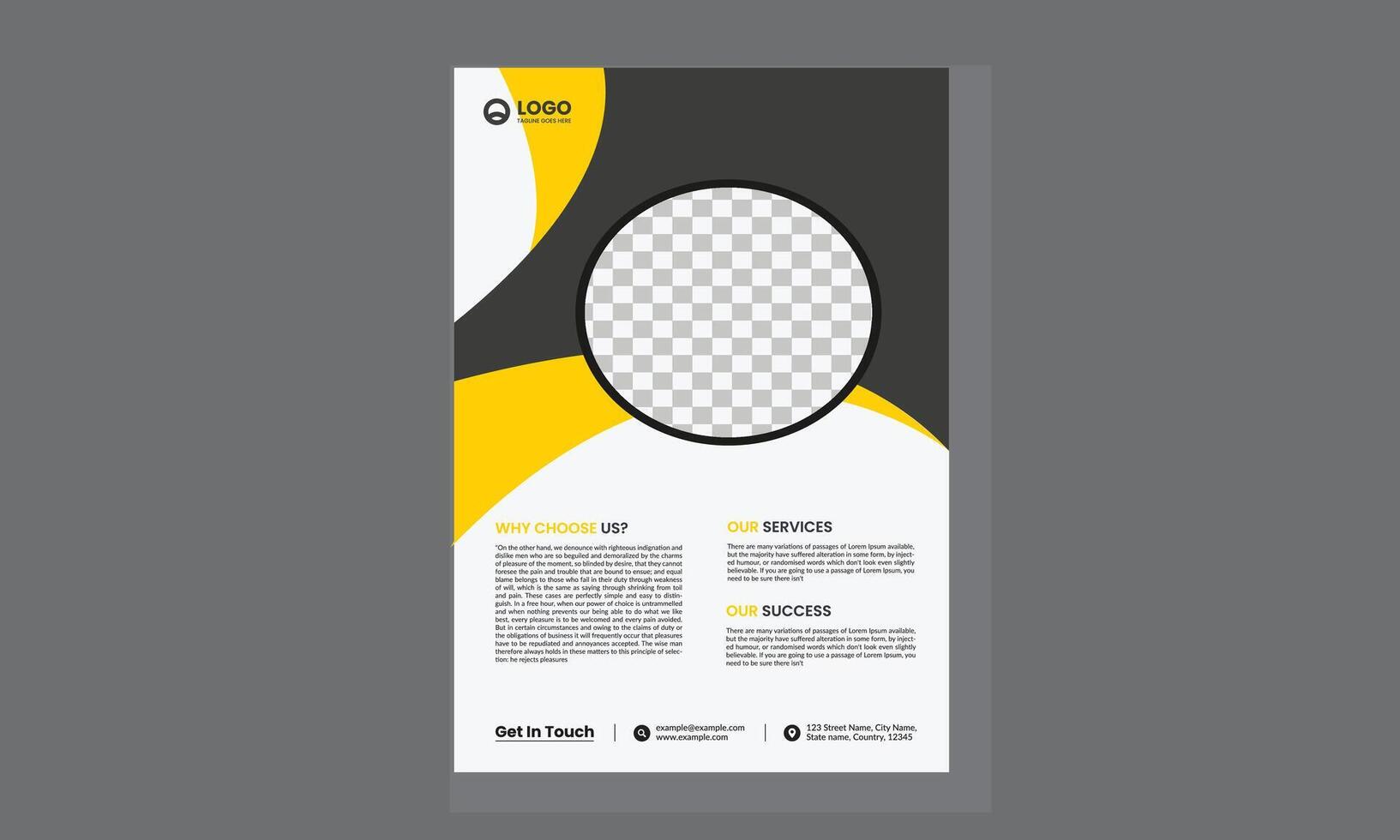 brochure ontwerp, Hoes modern lay-out, jaar- rapport, poster, folder in a4 met kleurrijk driehoeken vector