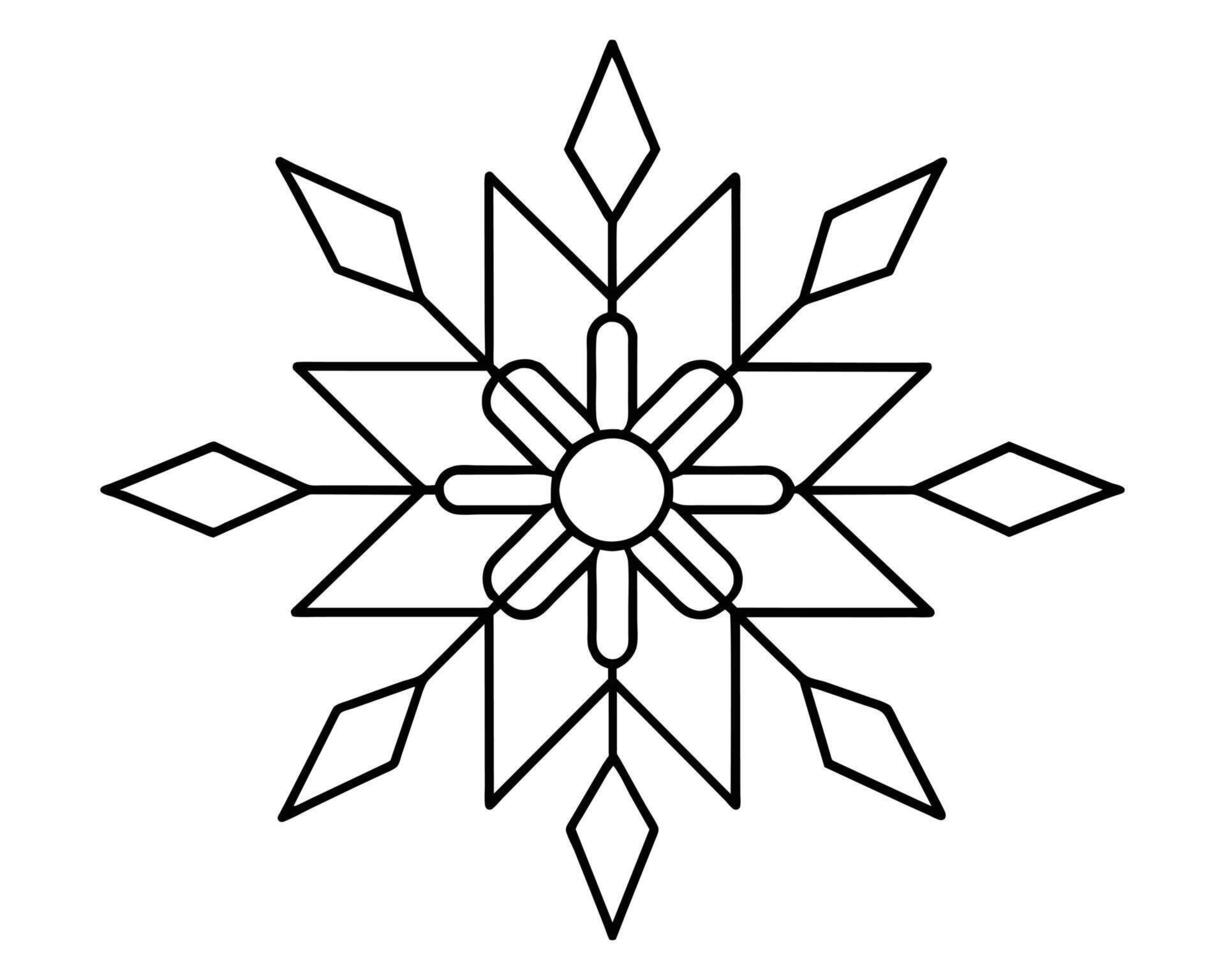 sneeuwvlok bloem kleur vector
