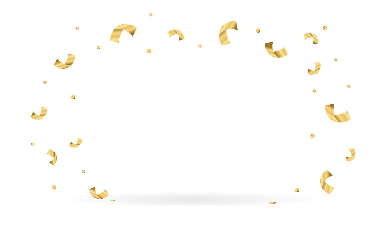 gouden confetti met schaduw geïsoleerd Aan transparant achtergrond.vallen abstract decoratie sjabloon voor verjaardag vieren, verjaardag of kerstmis, nieuw jaar feest. illustratie eps 10. vector