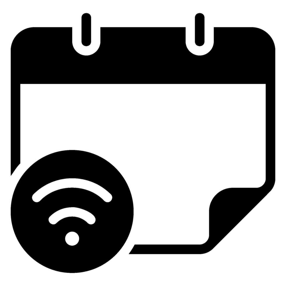 wifi glyph-pictogram vector