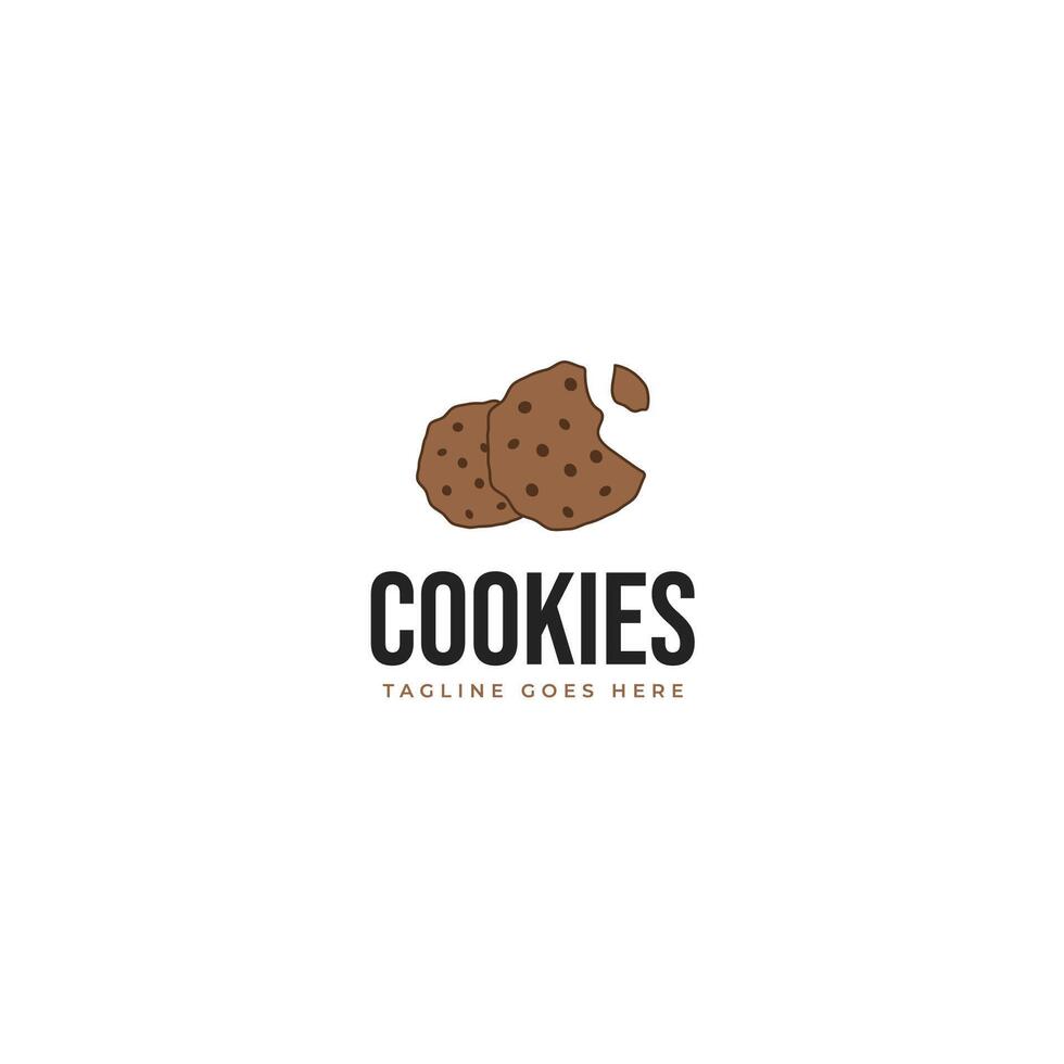 koekjes logo ontwerp illustratie idee vector