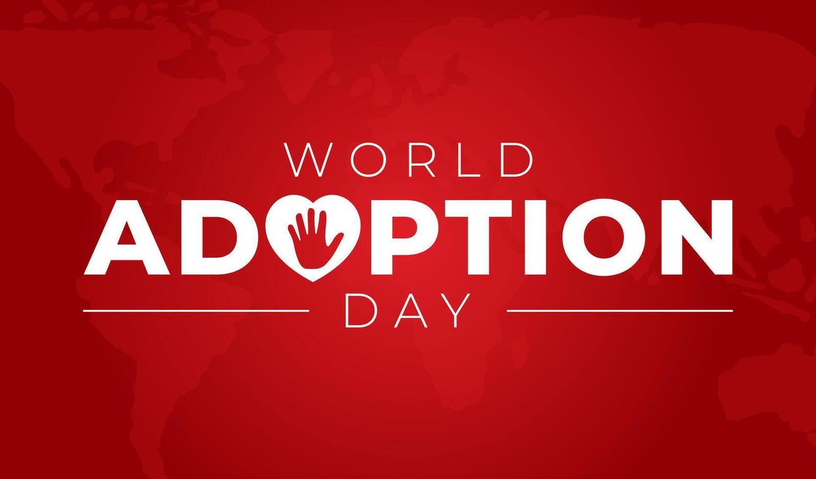 wereld adoptie dag achtergrond illustratie vector