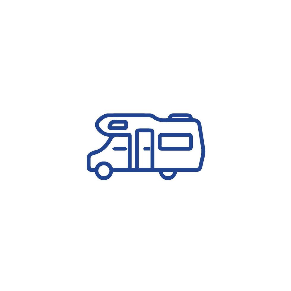 caravan icoon , camping auto icoon vector