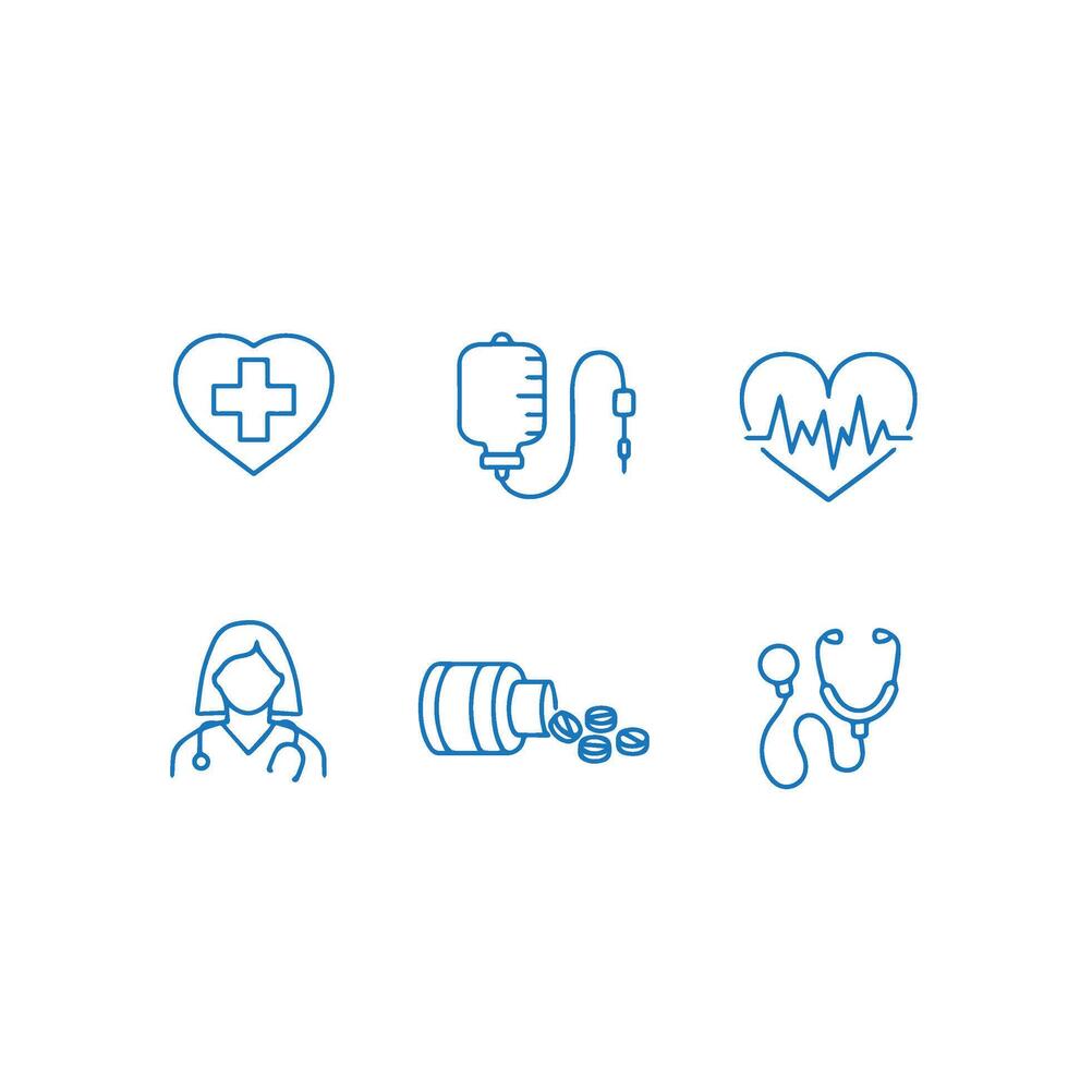 medisch pictogrammen reeks , gezondheidszorg icoon vector