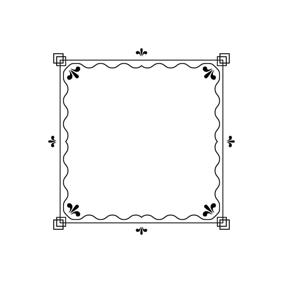 krans bloemen kader tekenfilm illustratie vector