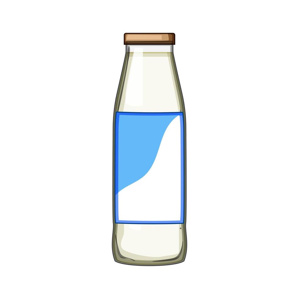 koe melk fles tekenfilm illustratie vector