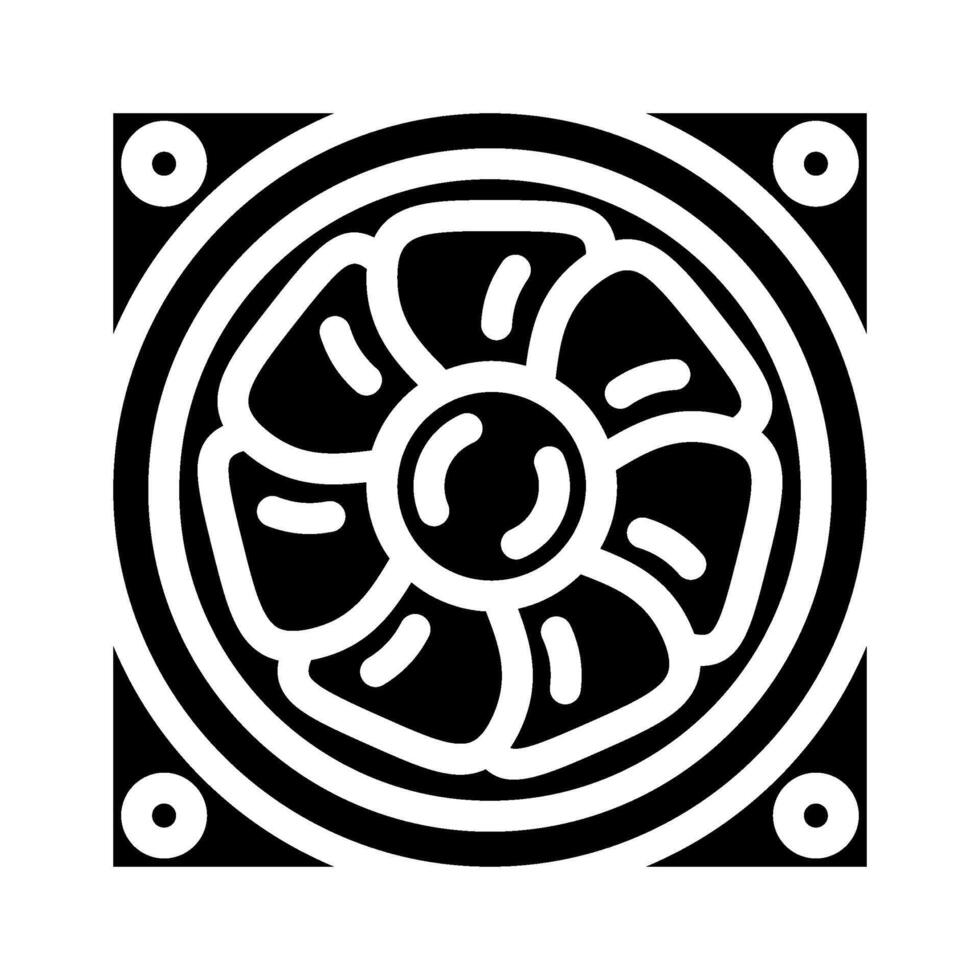 ventilatie ventilator glyph icoon illustratie vector