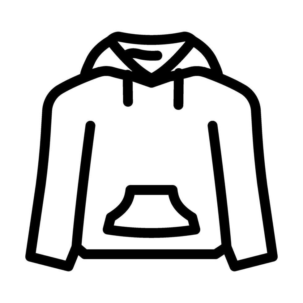 hoodies kleding lijn icoon illustratie vector