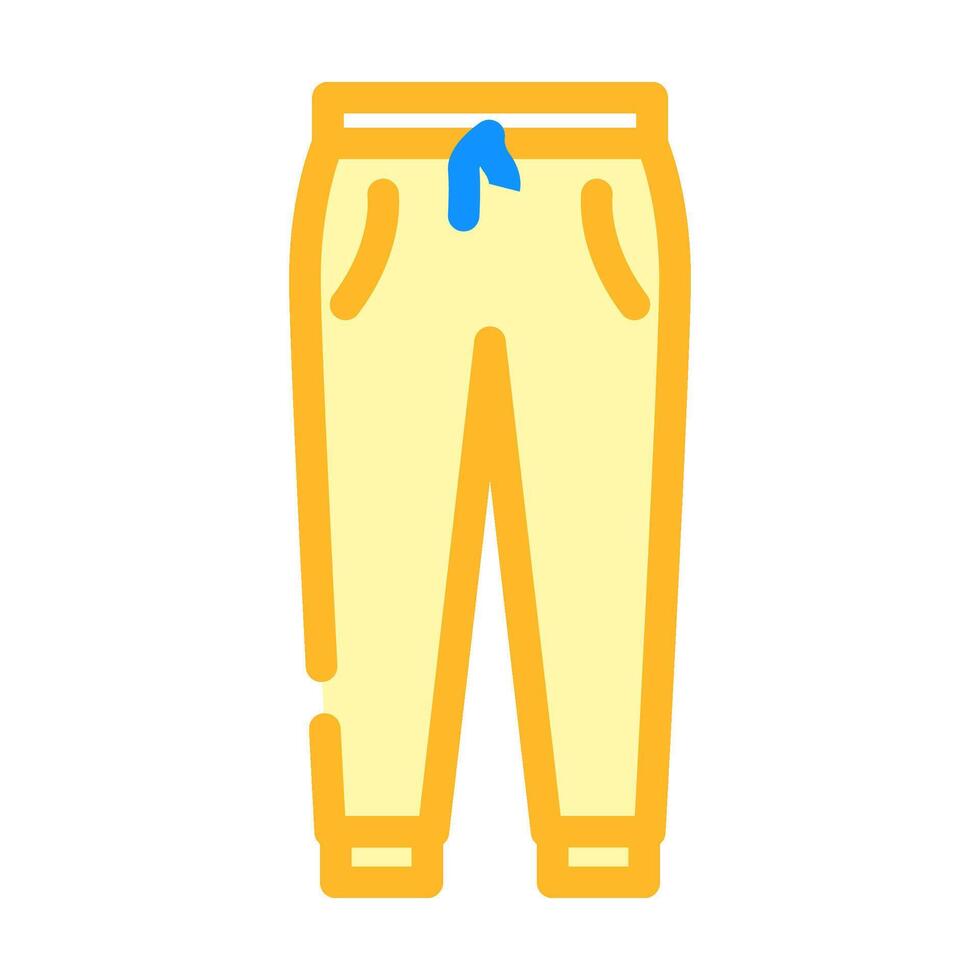 joggers kleding kleur icoon illustratie vector