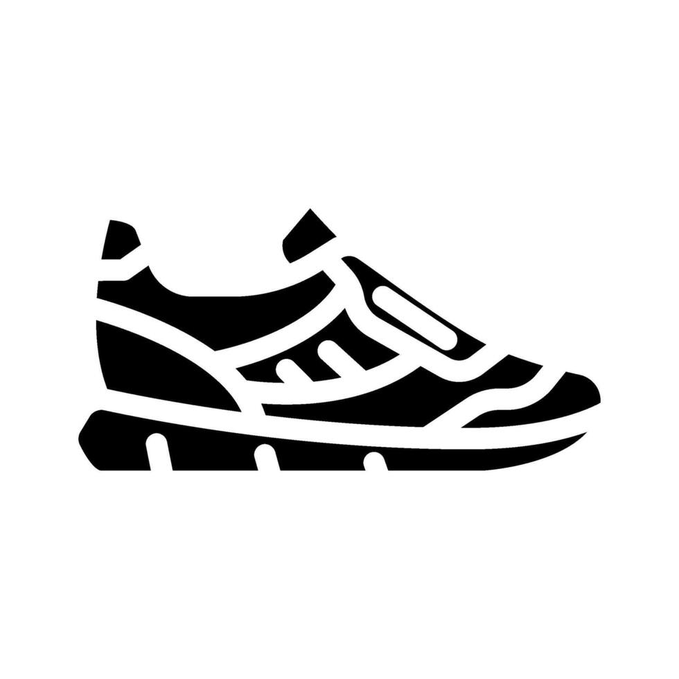 sportschoenen kleding glyph icoon illustratie vector