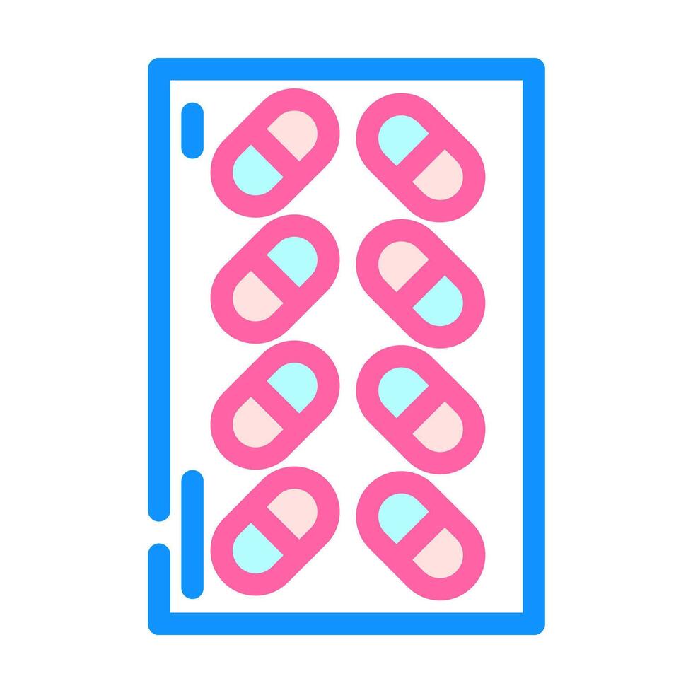 over- teller otc medicijnen kleur icoon illustratie vector