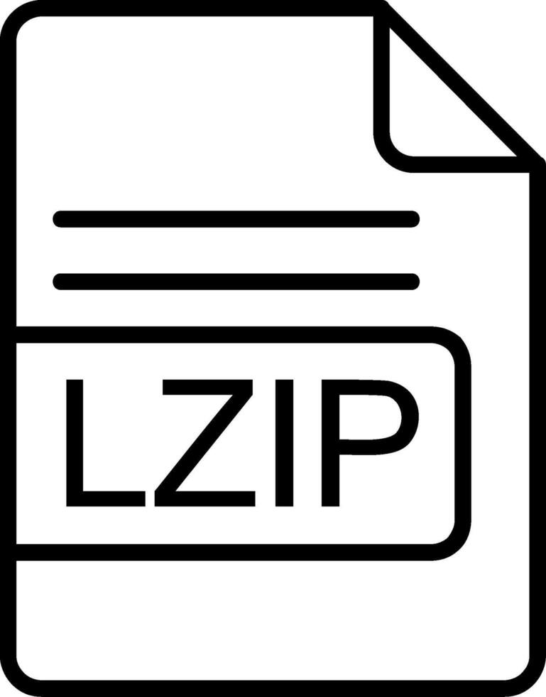 zip het dossier formaat lijn icoon vector