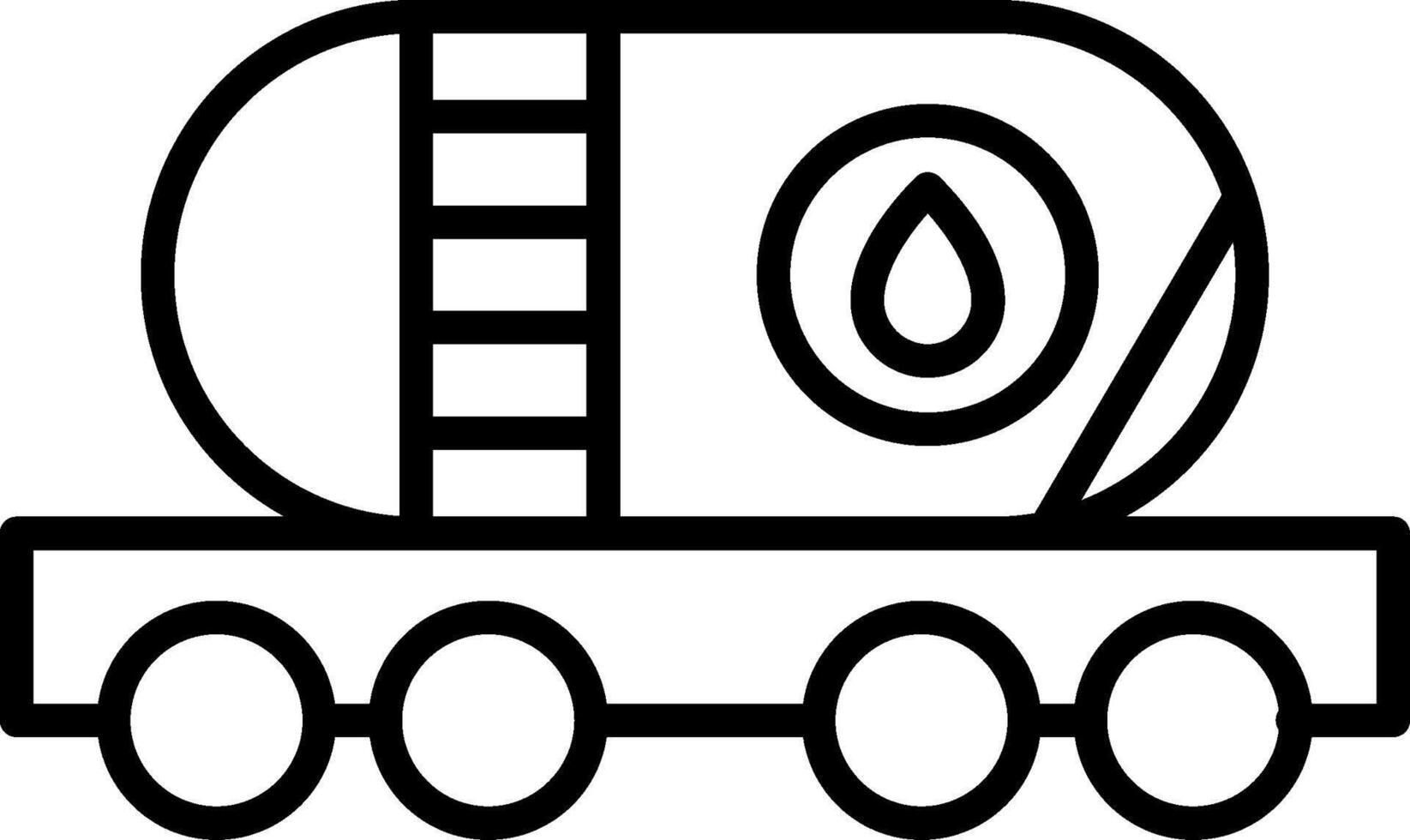 olietank lijn icoon vector