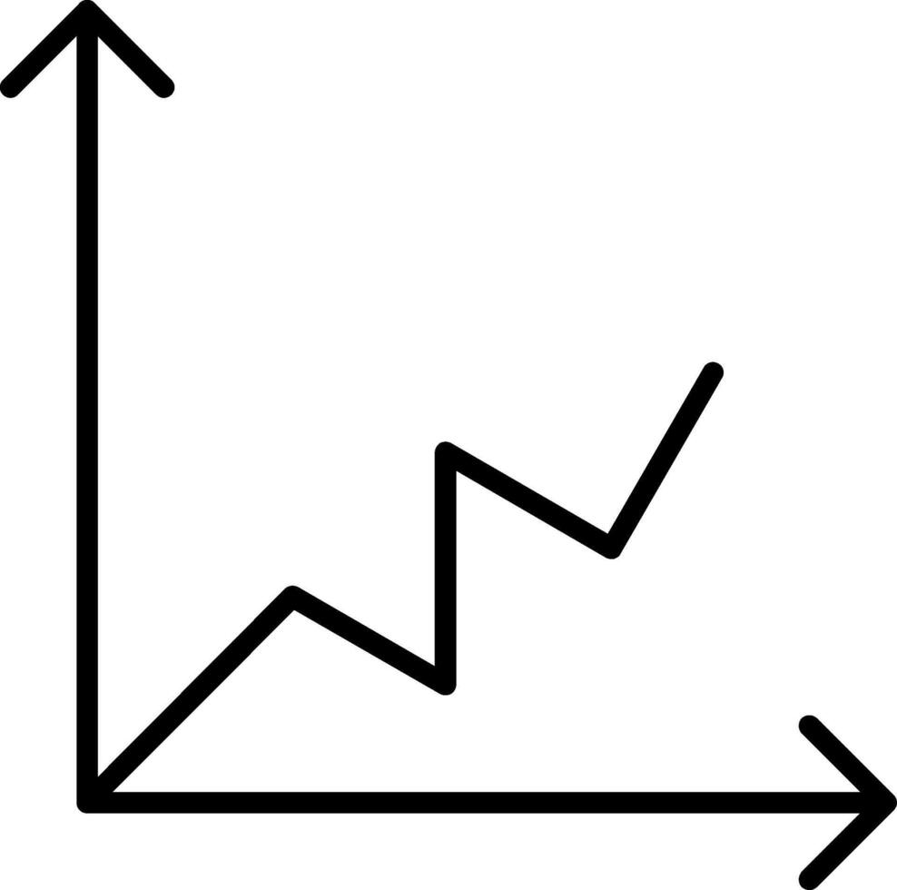 lijn diagram lijn icoon vector