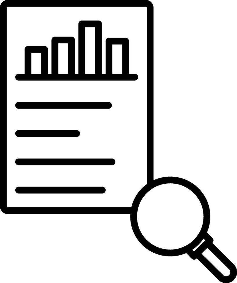 rapport lijn icoon vector