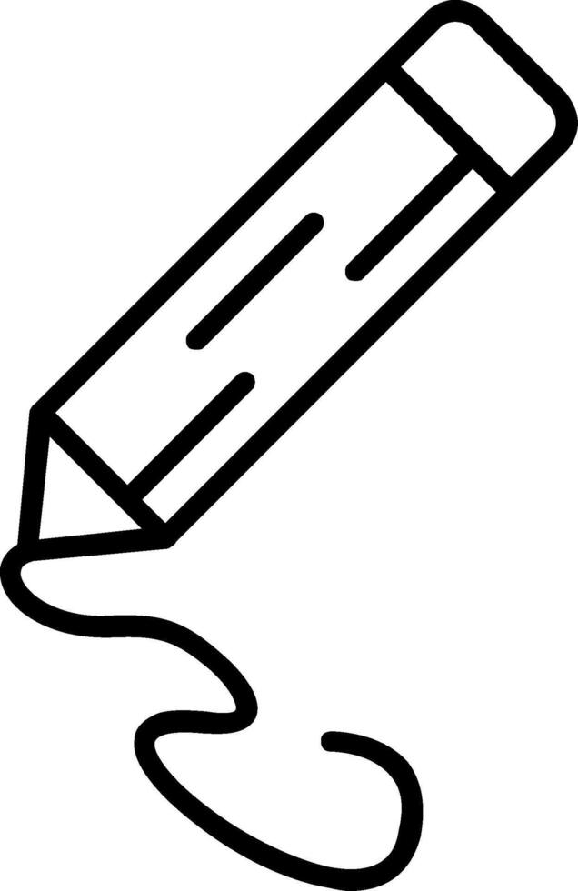 potlood lijn icoon vector