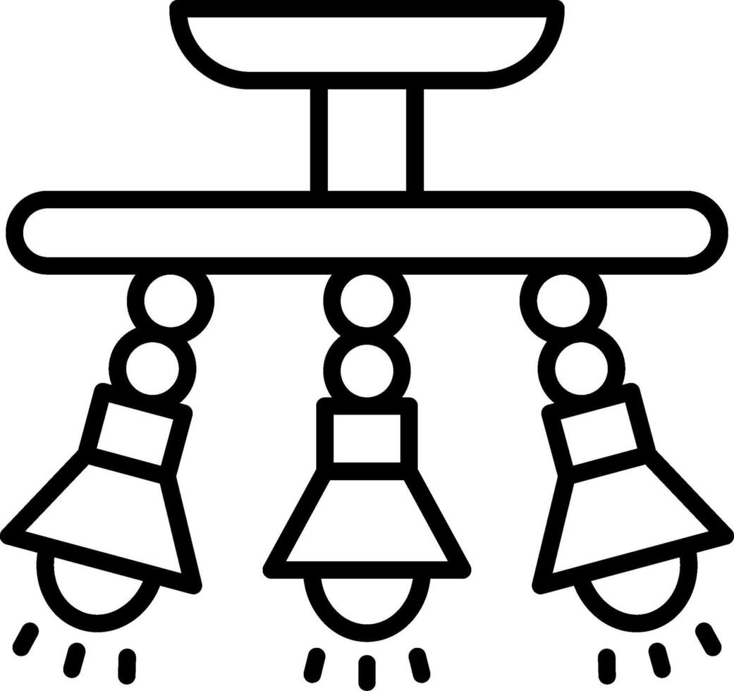 schijnwerpers lijn icoon vector