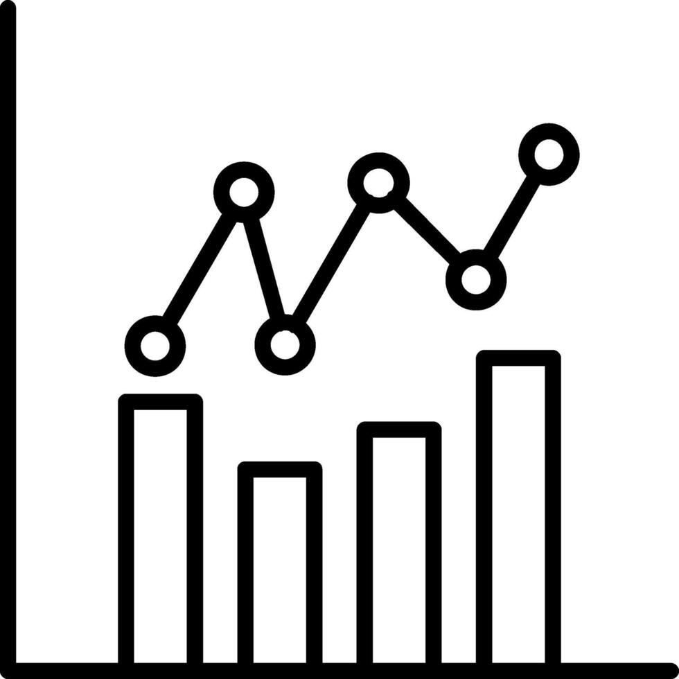 grafieken lijn icoon vector
