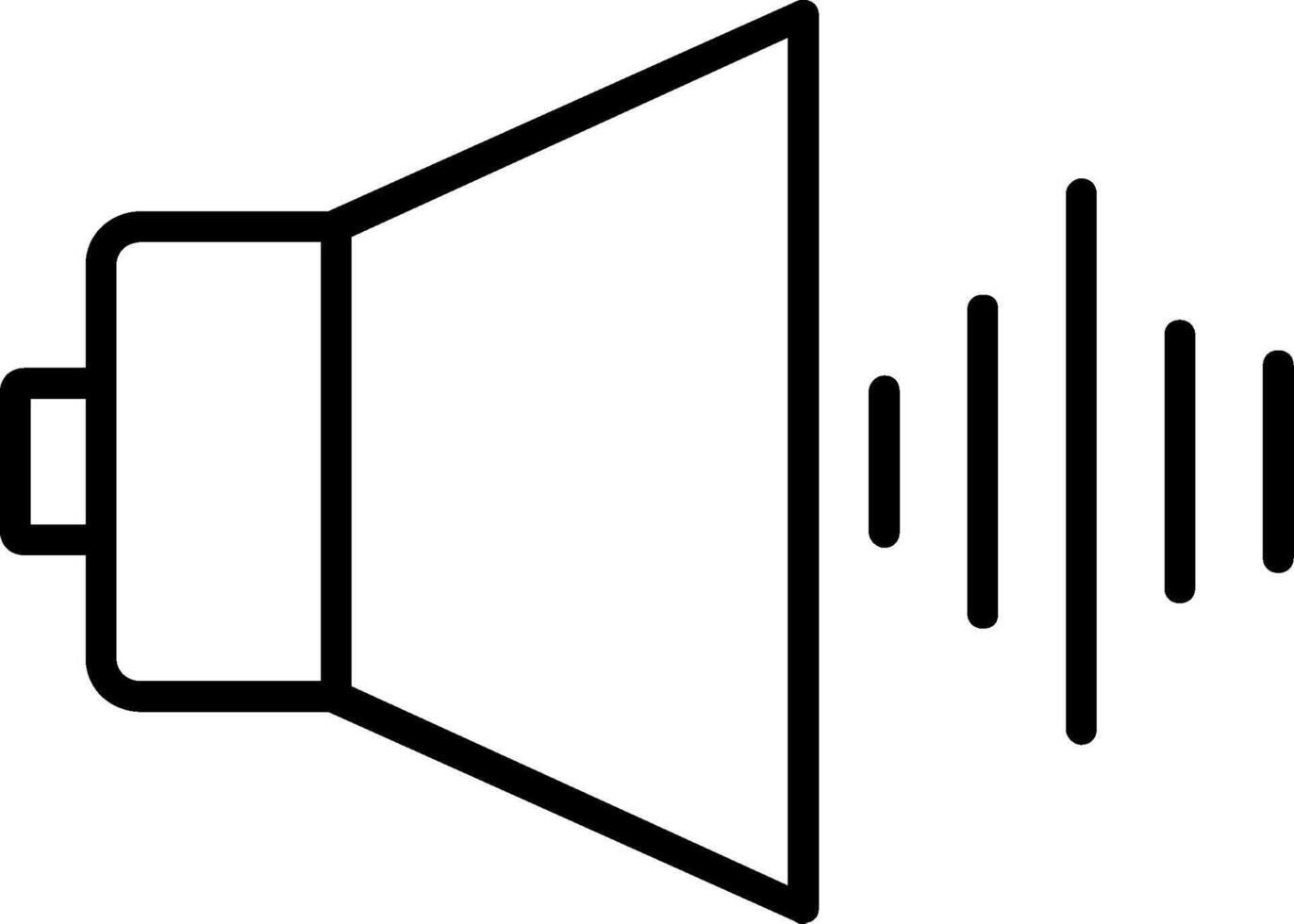 audio lijn icoon vector