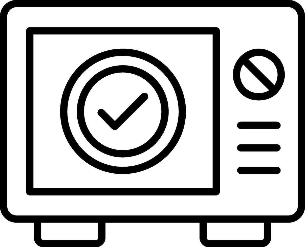 pictogram magnetron lijn vector