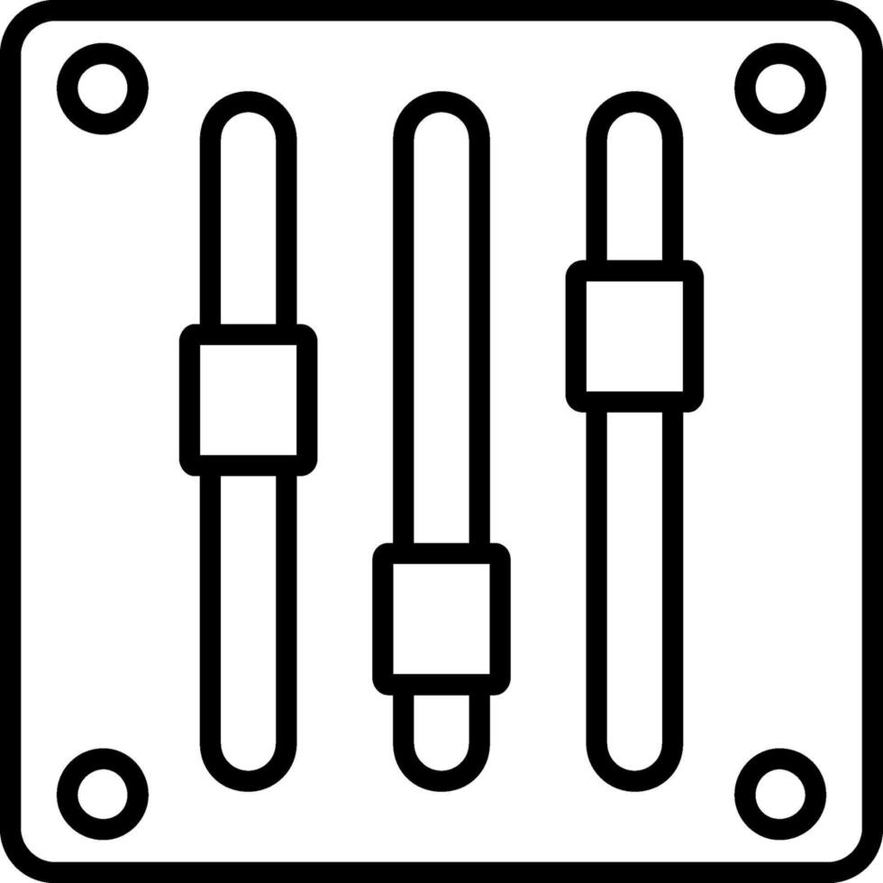 meter lijn icoon vector