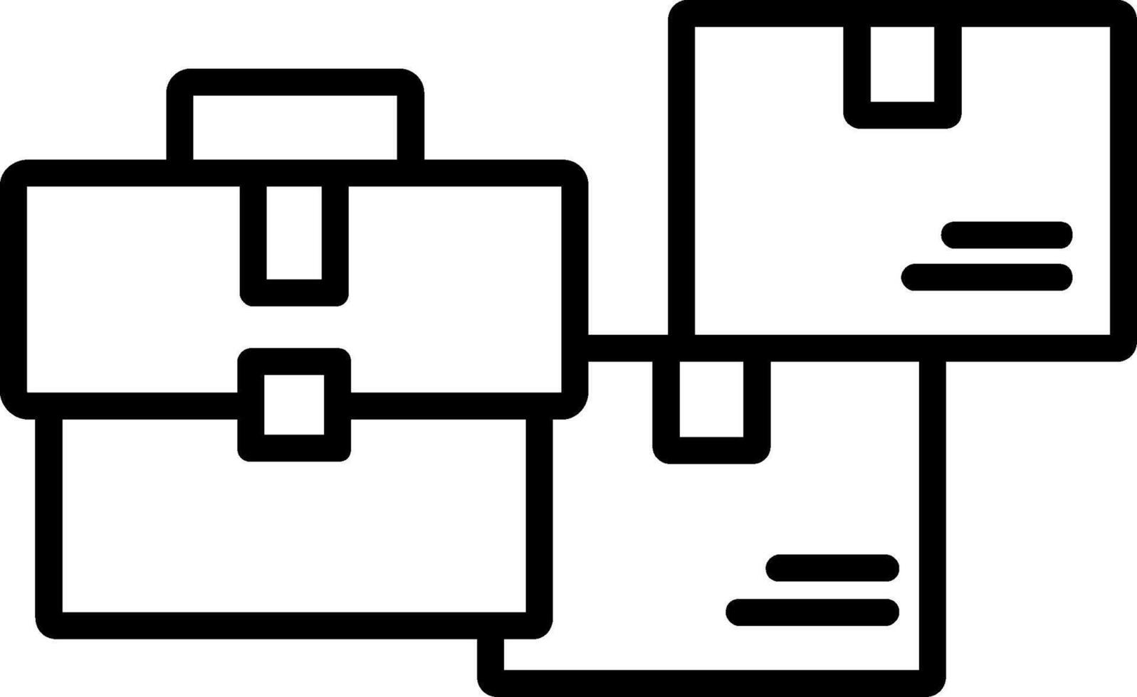 bedrijf logistiek lineicon vector