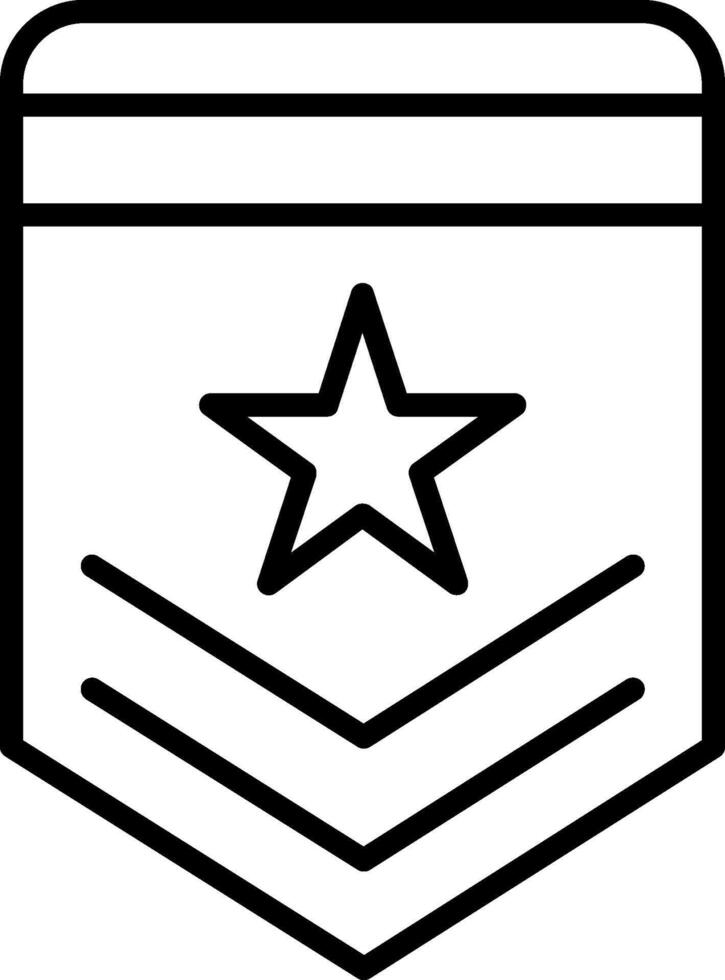 badge lijn icoon vector