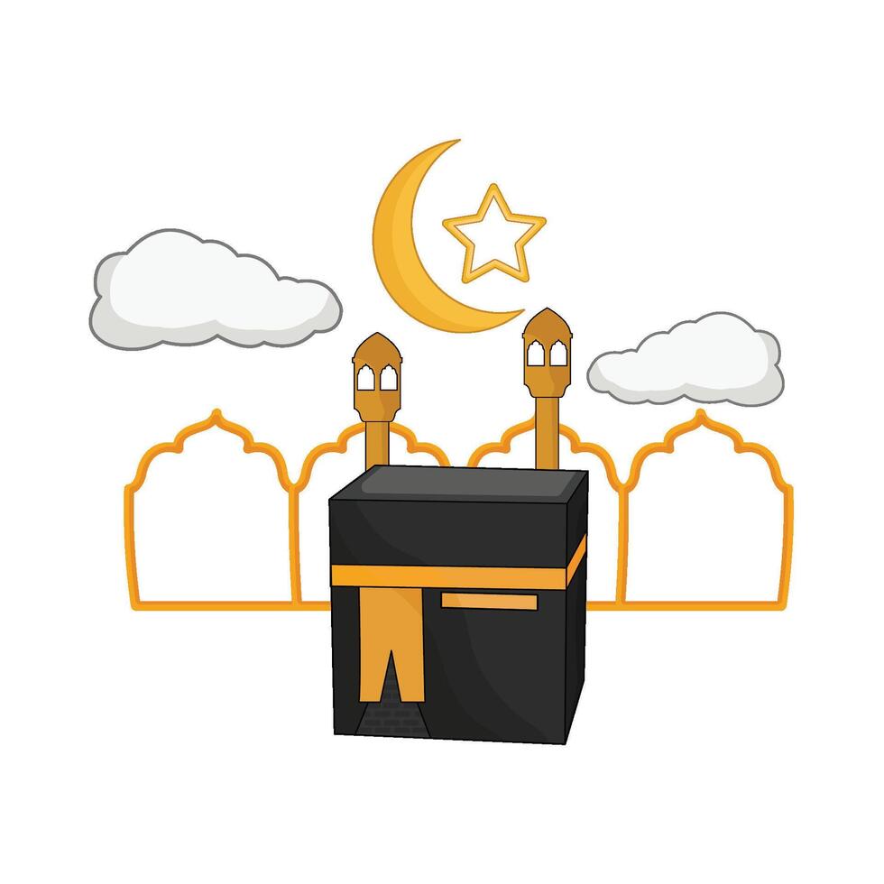 illustratie van kaaba vector