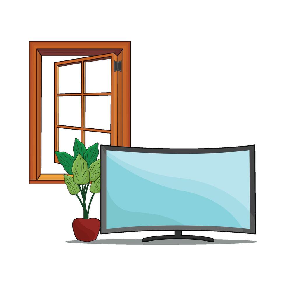 illustratie van televisie vector