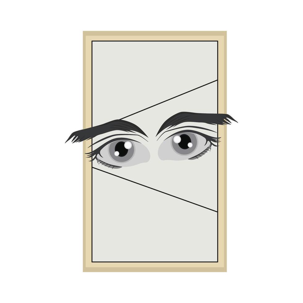 illustratie van oog vector