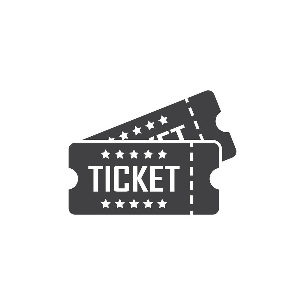 ticket icoon in vlak stijl. coupon illustratie Aan geïsoleerd achtergrond. tegoedbon teken bedrijf concept. vector